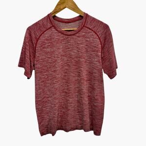 Lululemon Metal Vent Tech Surge Short Sleeve Shirt Men's Medium Red